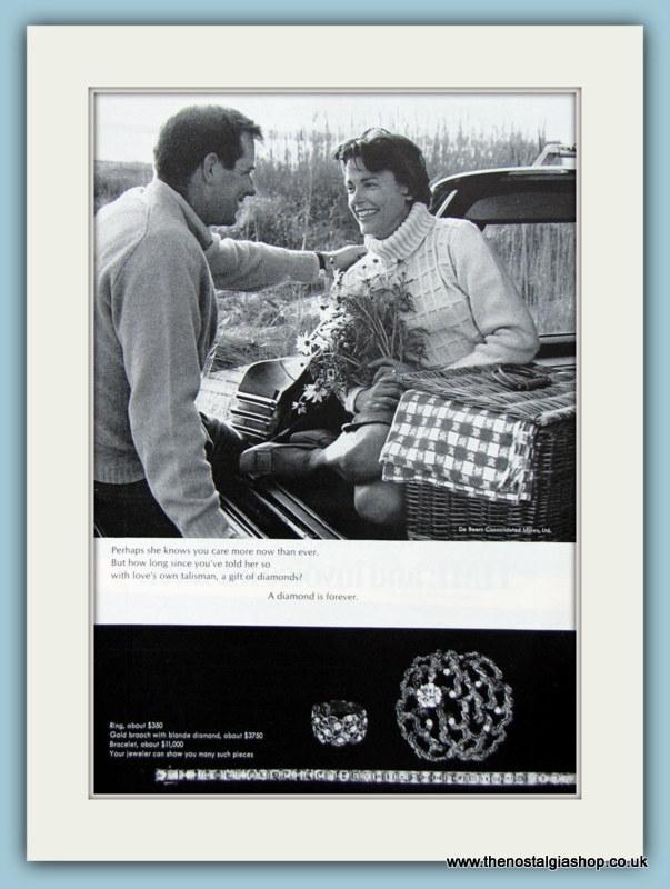 Diamond Jewellery Set Of 4 Original Adverts (ref AD 6178)