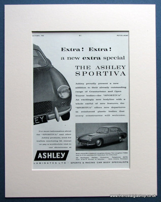 Ashley Sportiva 1960 Original Advert (ref AD1457)