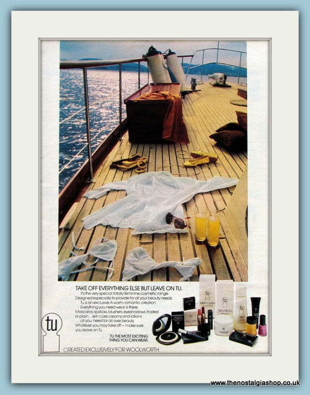 TU from Woolworth. Set of 2 Original Adverts 1977 (ref AD3607)