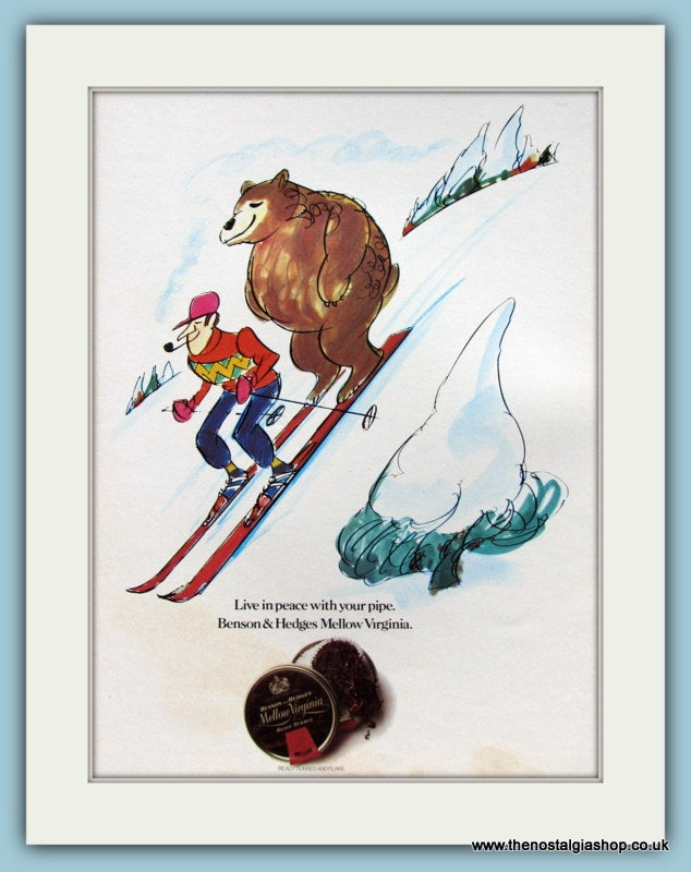 Benson & Hedges Mellow Virginia Tobacco Original Advert 1973 (ref AD6023)