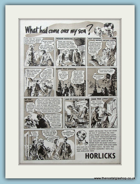 Horlicks. Lot of 4 Original Adverts 1950/51 (ref AD4362)