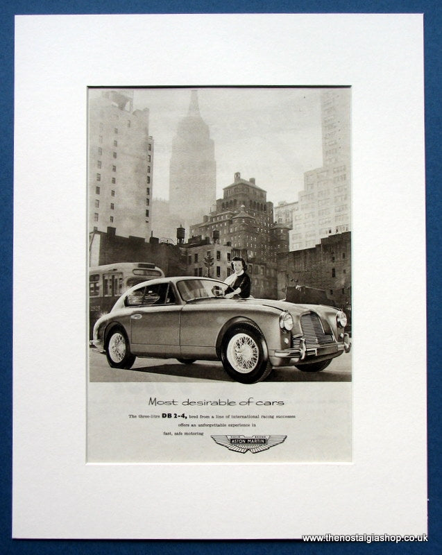 Aston Martin DB2-4 Three Litre 1955 Original Advert (ref AD1440)