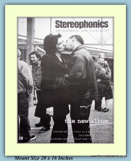 Stereophonics Performance & Cocktails 1999 Original Advert (ref AD9180)