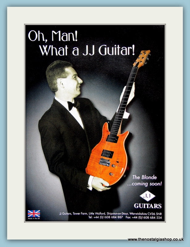JJ Guitars. Original Advert 2001 (ref AD2358)