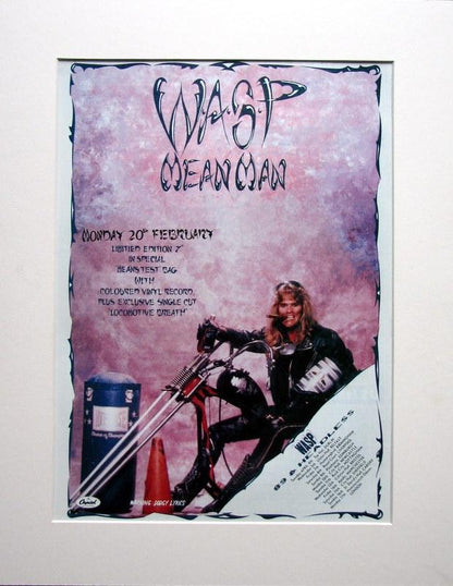 W.A.S.P. Set of 3 Original Adverts 1989 (ref AD897)