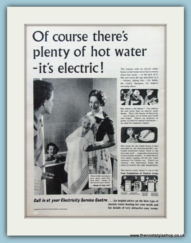Electricity in the Home. Original Advert 1955 (ref AD4306)