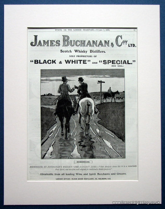 James Buchanan & C.o.y. Original advert 1906 (ref AD1017)