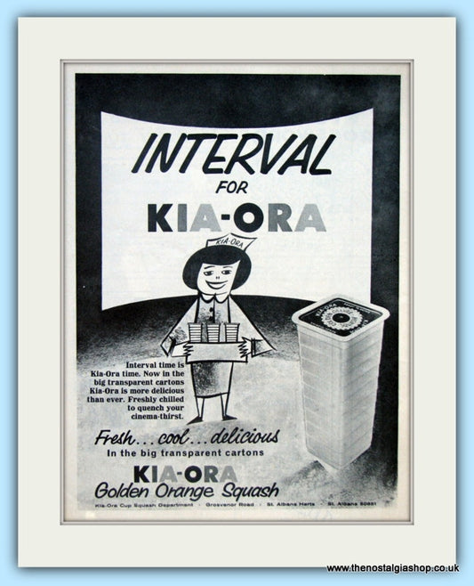 KIA-ORA Set of 4 Original Adverts 1960s (ref AD4826)