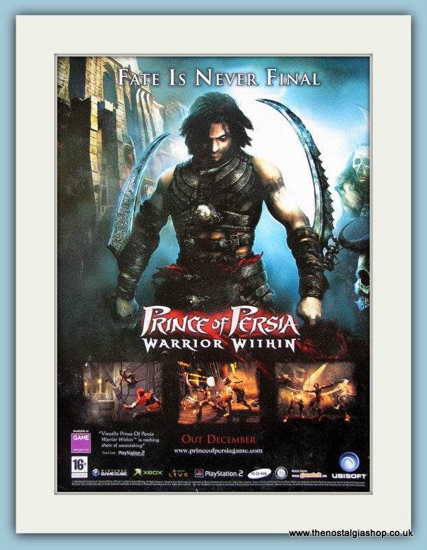 Prince Of Persia Warrior Within Original Advert 2004 (ref AD4007)