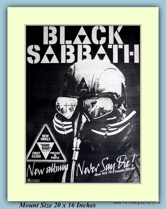 Black Sabbath Never Say Die Original Advert 1978 (ref AD9094)