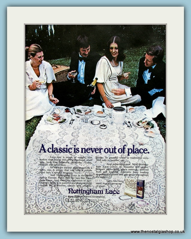 Nottingham Lace Original Advert 1975 (ref AD2554)