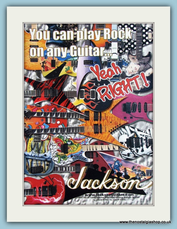 Jackson Guitars. Original Advert 2001 (ref AD2232)
