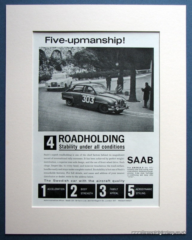 Saab 1962 Original Advert (ref AD1489)