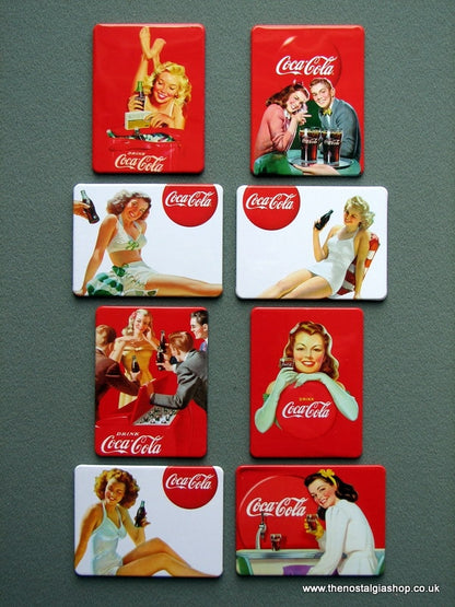 Coca-Cola, Lot of 8 Fridge Magnets.
