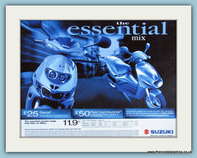 Suzuki Scooter Insurance Original Advert 1999 (ref AD4185)