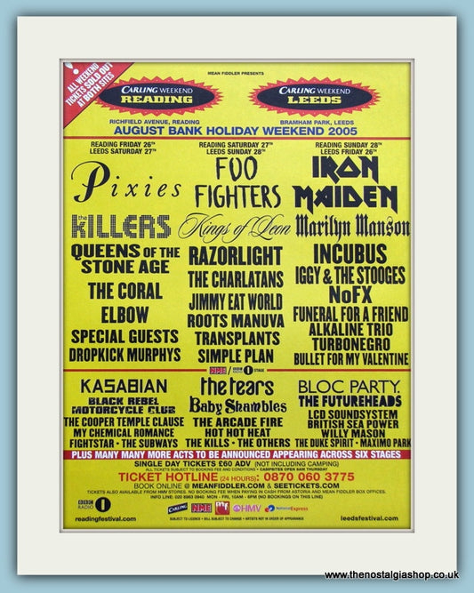 Carling Weekend Reading & Leeds Festival Advert 2005 (ref AD3375)