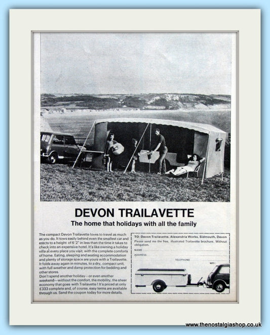 Devon Trailavette Original Advert 1968 (ref AD6363)