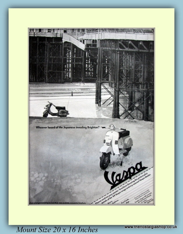 Vespa Piaggio Original Advert 1984 (ref AD9150)