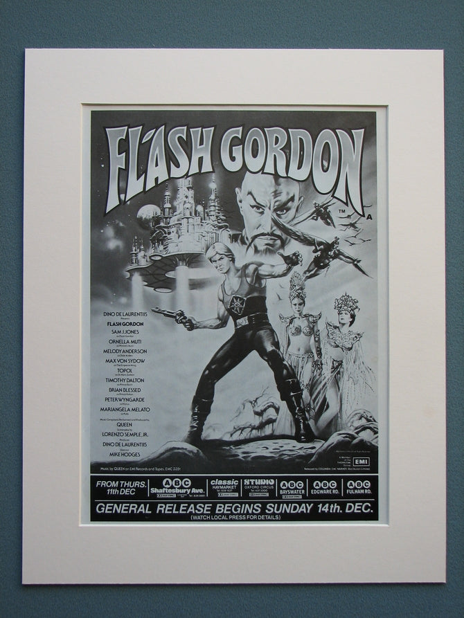 Flash Gordon 1981 set of 3 Original adverts (ref AD582)