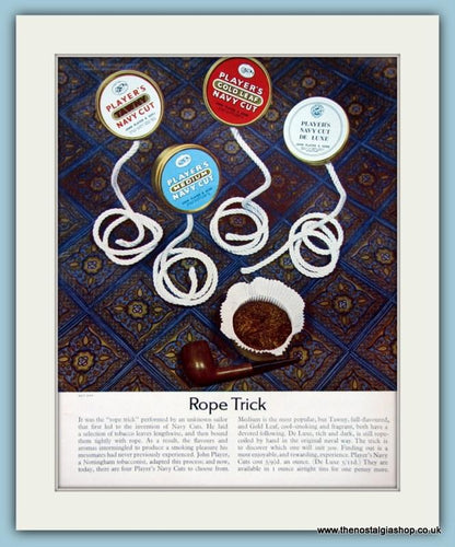 Player's Navy Cut Tobacco Set Of 3 Original Adverts 1963 & 1964 (ref AD6145)