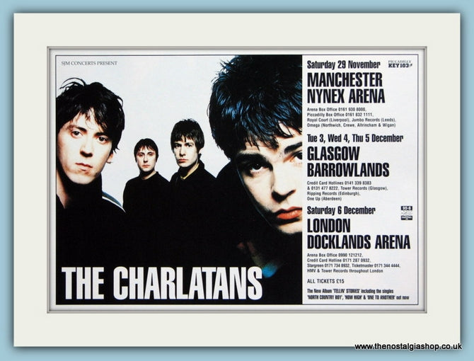 The Charlatans Original Advert 1997 (ref AD1969)