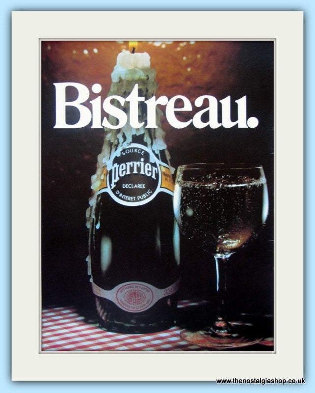 Perrier. Bistreau. Original Advert 1982 (ref AD4858)