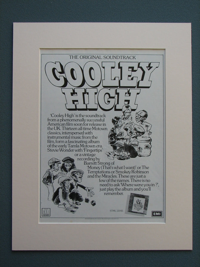 Cooley High 1977 Original advert (ref AD693)