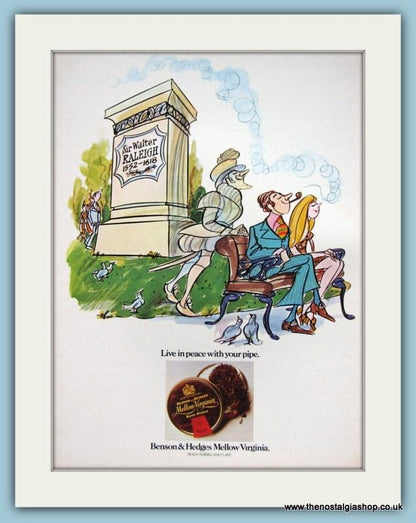 Benson & Hedges Mellow Virginia Tobacco Set Of 3 Original Adverts 1973 & 1974 (ref AD6022)