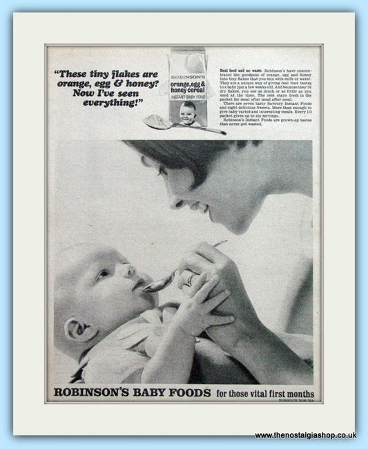 Robinson's Baby Food Original Advert 1967 (ref AD4913)