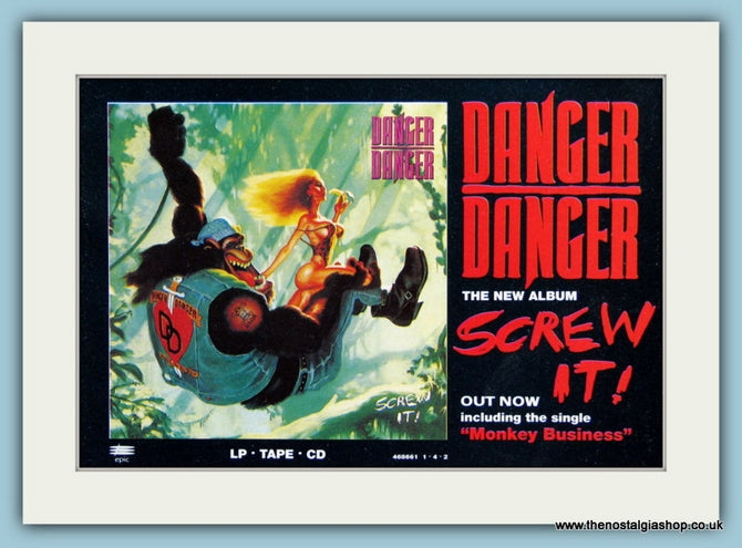 Danger Danger Original Advert 1992 (ref AD1981)