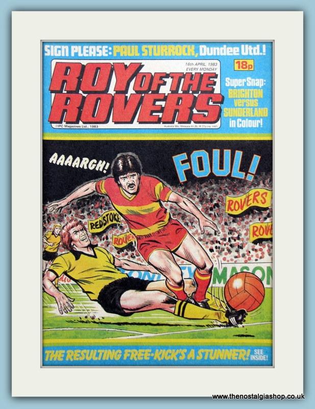 Roy Of The Rovers Lot Of 3 Original Covers 1980s (ref AD2996)