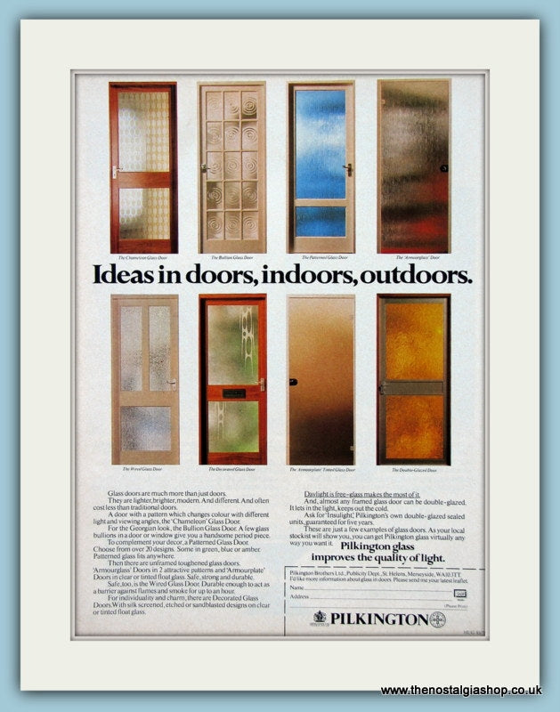 Pilkington Doors. Original Advert 1978 (ref AD2483)
