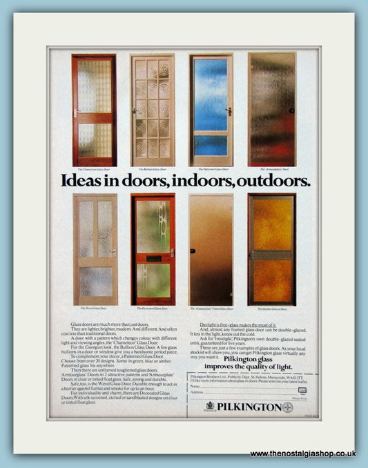 Pilkington Doors. Original Advert 1978 (ref AD2483)