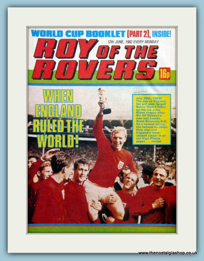 Roy Of The Rovers Featuring Sir Alf Ramsey Lot Of 4 Original Covers 1980's (ref AD3001)