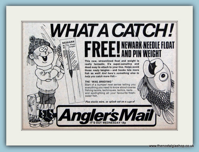 Newark Needle Float And Pin Weight For Fishing Original Advert 1979 (ref AD6395)