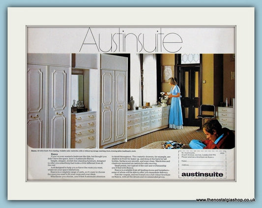 Austinsuite Wardrobes. Original Advert 1974 (ref AD2416)