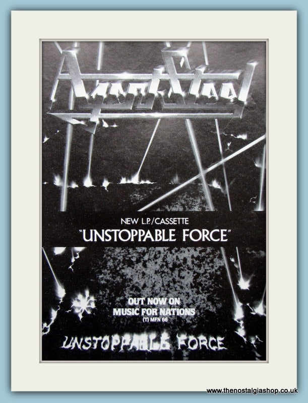 Agent Steel, Unstoppable Force 1987 Original Advert (ref AD3154)