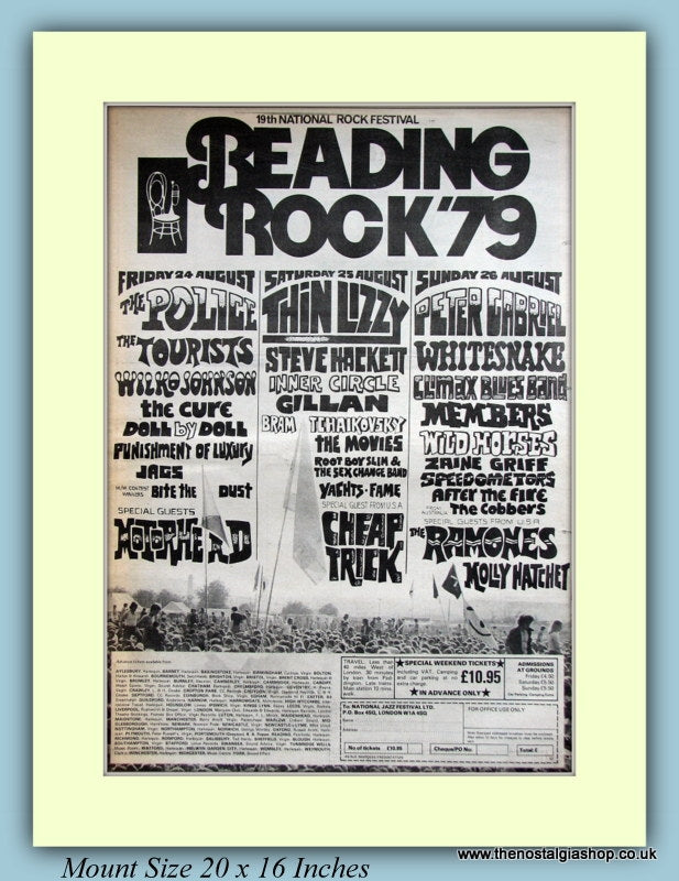 Reading Rock Festival 1979 Original Advert (ref AD9108)