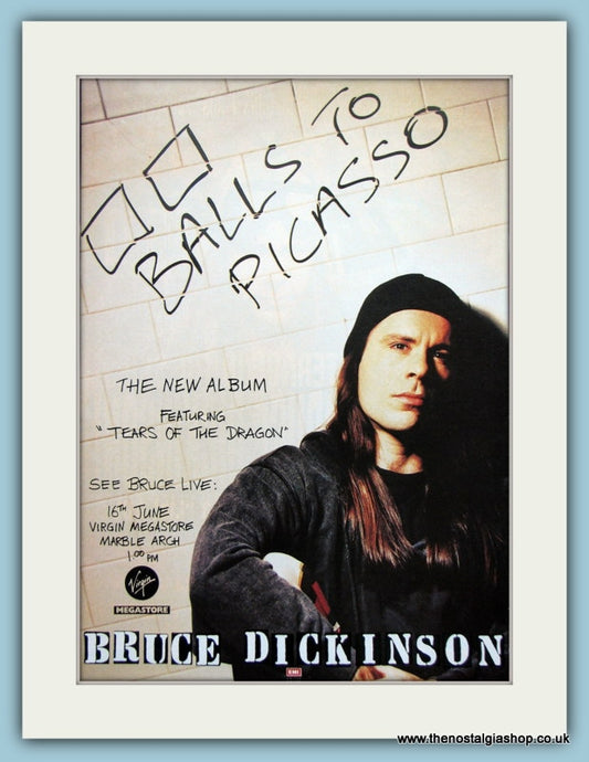 Bruce Dickinson Balls To Picasso Original Music Advert 1994 (ref AD3462)
