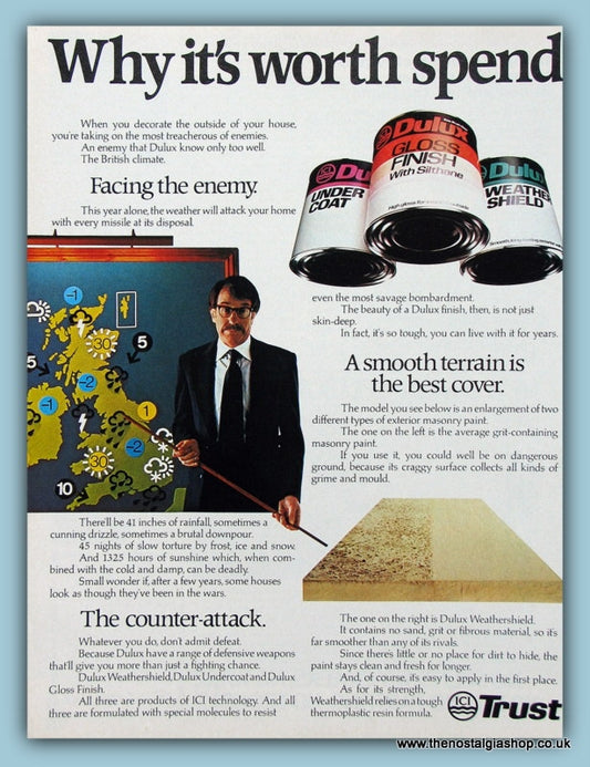Dulux Paint Coverings. Original Advert 1981 (ref AD2536)
