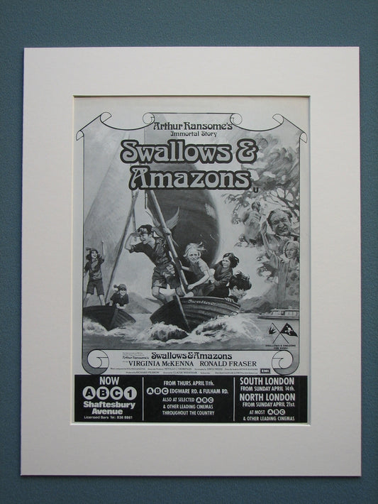 Swallows and Amazons 1974 Original advert (ref AD577)