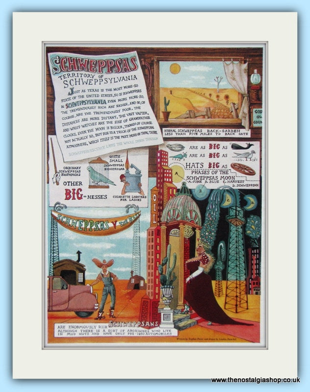 Schweppes Drink Original Advert 1955 (ref AD5016)