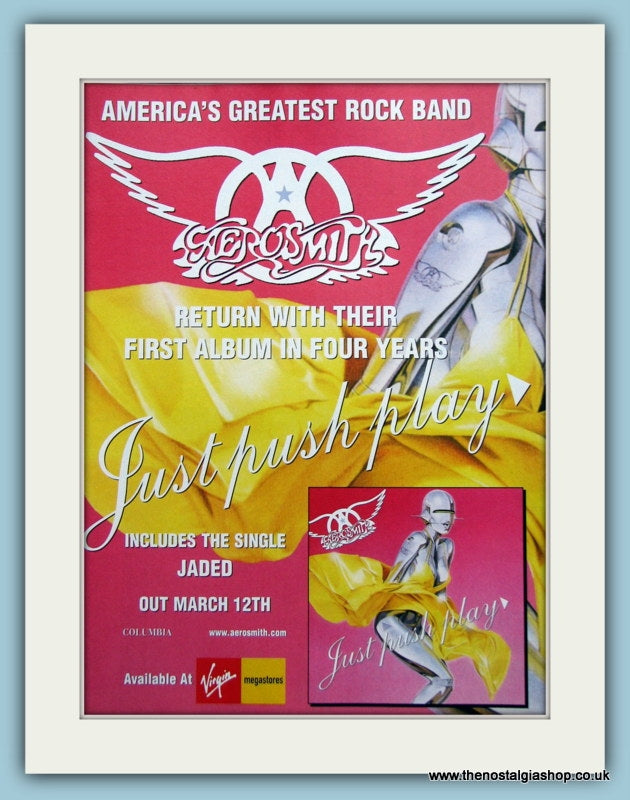 Aerosmith Just Push Play 2001 Original Advert (ref AD3131)