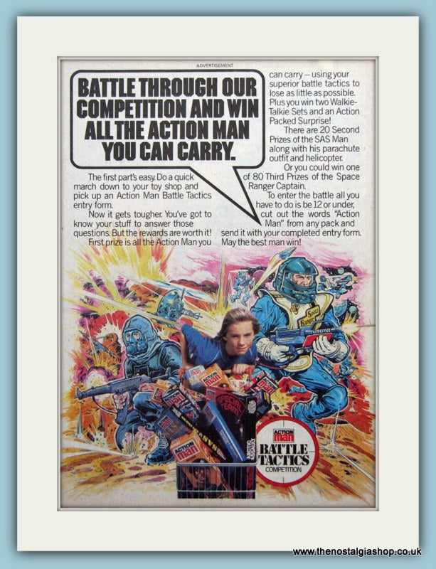 Action Man Battle Tactics. Original Advert 1983 (ref AD2638)