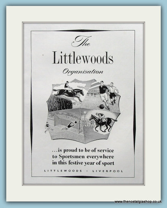 The Littlewoods Organisation Original Advert 1951 (ref AD3894)