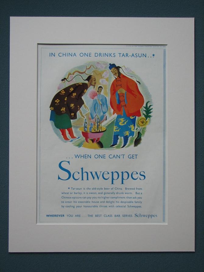 Schweppes Set of 4 Original adverts 1930's (ref AD812)