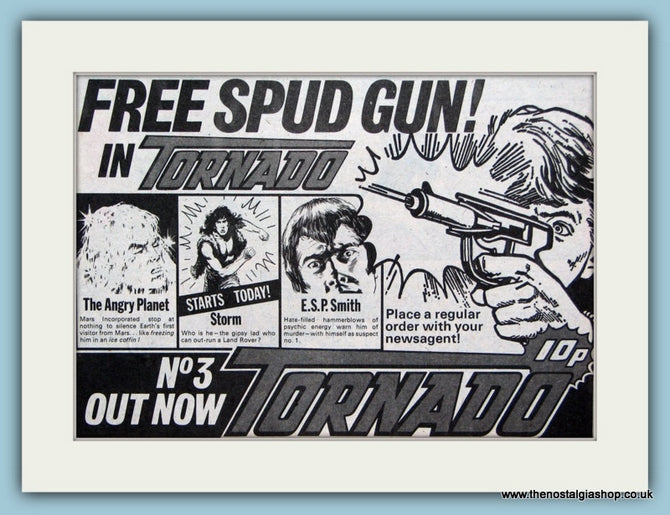 Tornado Free Spud Gun Original Advert 1979 (ref AD6404)