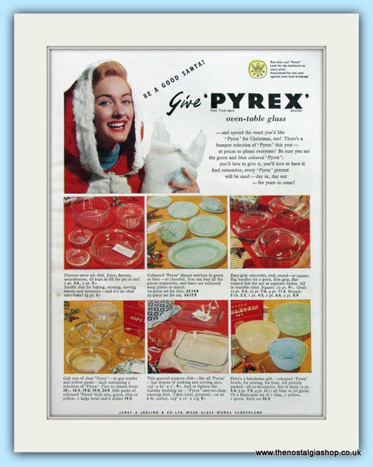 Pyrex Dishes Original Advert 1955 (ref AD4839)
