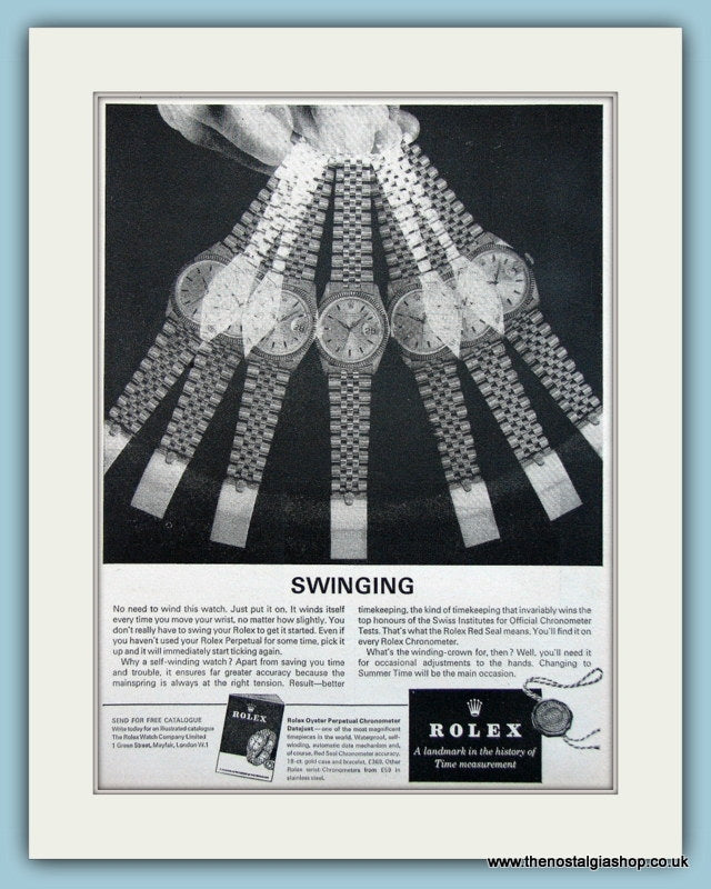 Rolex Watches. Original Advert 1964 (ref AD6104)