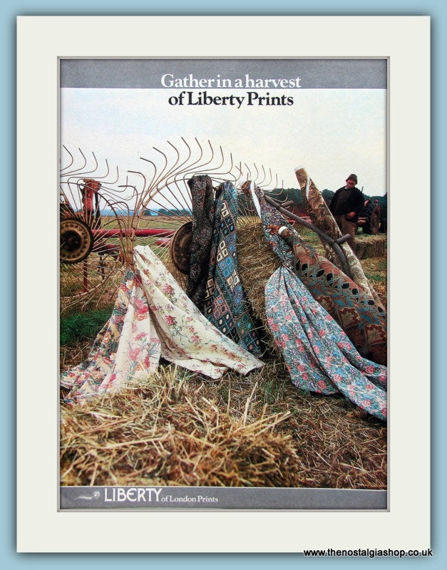 Liberty Fabric Prints Original Advert 1978 (ref AD2549)